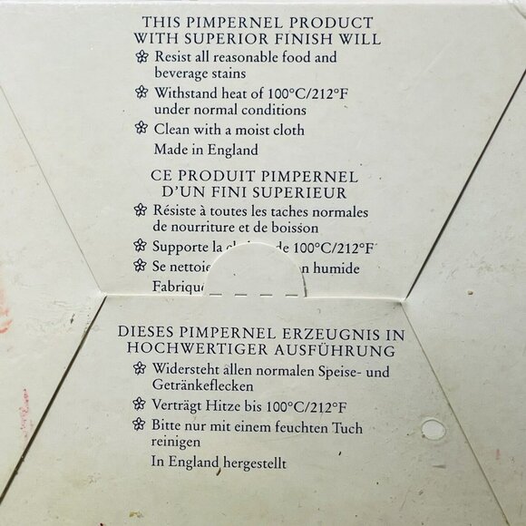 England Pimpernel Coaster Set 4 Cork 4.25” Square Fruit Spring Summer Gardening - Picture 5 of 8